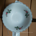 high quality porcelain salad bowl round edge